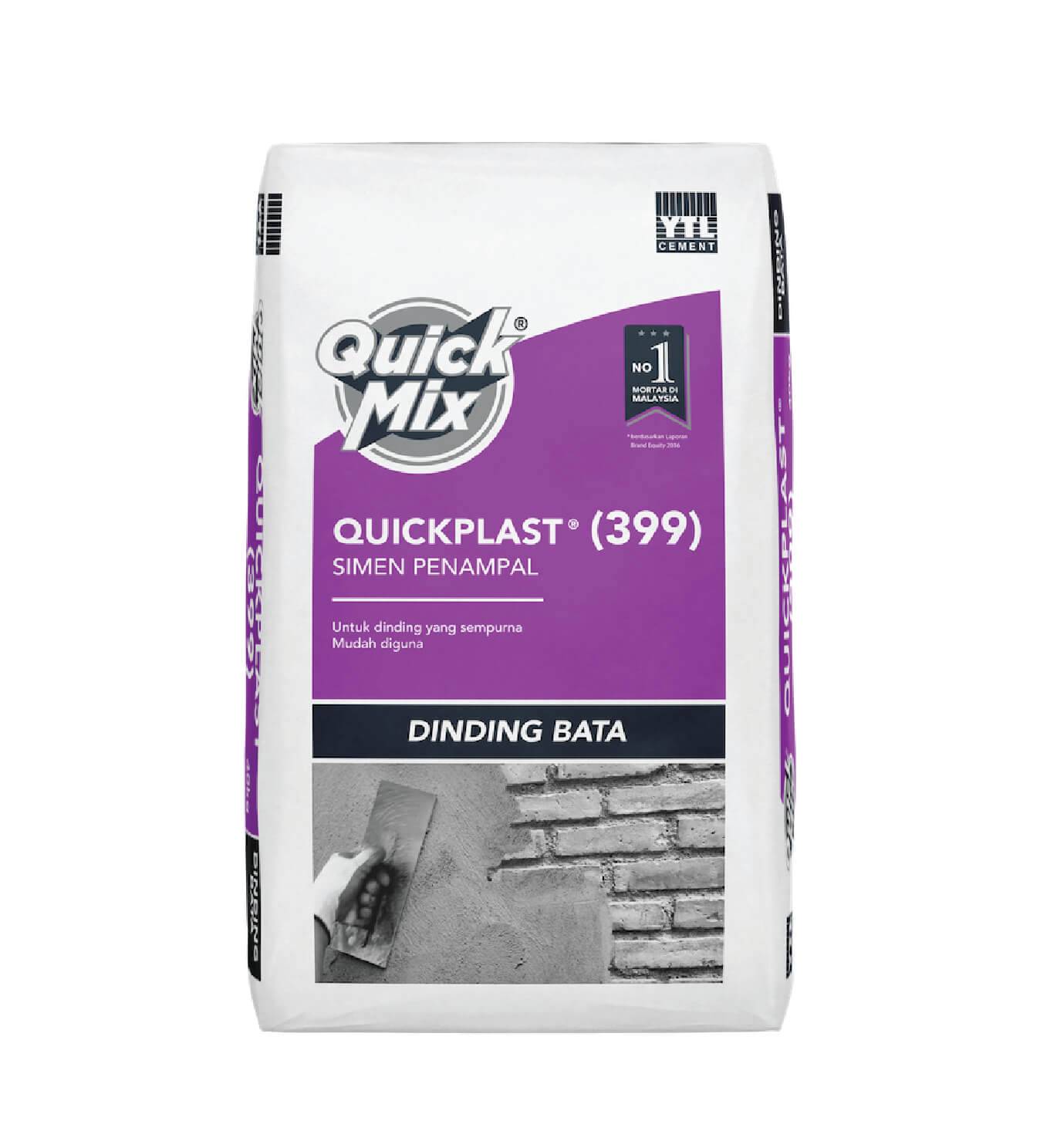 YTL QuickMix 399 Quick Plast Top Quality Plastering Cement For